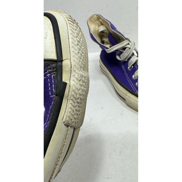 Vintage Converse All Star Chuck Taylor Purple High Top Made in USA Mens Size 5 - Picture 10 of 11